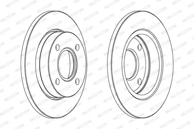 FERODO DDF845 On Fren Aynası Fıesta Iıı / Iv 89>000 Ford Ka 96>00 Mazda 121 Iıı 96>03 Olcu : (240 X 12 * 4b) 1006505