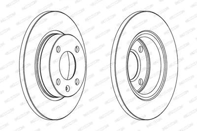 FERODO DDF875 On Fren Aynası Favorıt Felıcıa 1,1 / 1,3 / 1,6 / 1,9 Forman Caddy Iı 1,6 / 1,9d 96 00 002415019