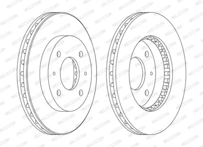 FERODO DDF885C On Fren Aynası Havalı Mıtsubıshı Carısma 1.8 96-01 Galant 1.8 2.0 91-96 Santamo 99-04 Space Star 1.8 MB407639