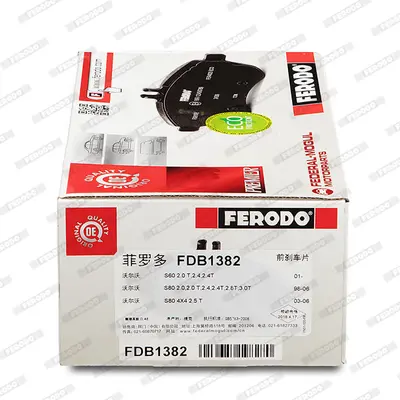 FERODO FDB1382 On Fren Balatası Volvo S60 01>s80 98 06 V70 I Iı 97> Xc70 00> 272401