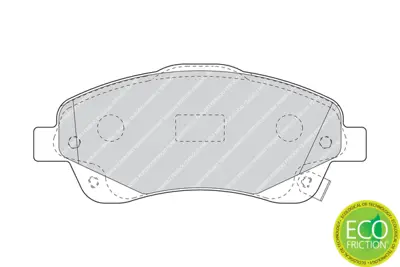 FERODO FDB1648 Fren Balatası On Toyota Avensıs 03-08 Corolla Verso 04-07 0446505131