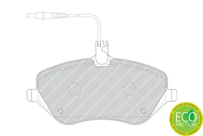 FERODO FDB1726 On Fren Balatası P407 C6 2,2hdı 2,2 16v 3,0 2,7 4254A0