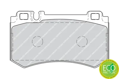 FERODO FDB1809 Fren Balatası Arka C219 55 Amg W211 E55 Amg 02>08 W220 S65 Amg 04>05 0004320430