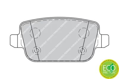 FERODO FDB1932 Arka Fren Balatası Mondeo Iv Ca2  07>14 S-Max 09> 06> S-Max 09> Mondeo Iıı 00>07 Iv 07> Kuga 08> Gal 1439867