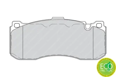 FERODO FDB4218 Fren Balatası On Bmw E81 E82 E87 E88 E90 E91 E93 34116786044