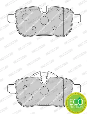 FERODO FDB4401 Fren Balatası Arka Bmw E89 Z4 34216788275