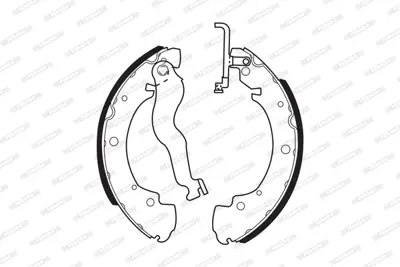 FERODO FSB428 Arka Fren Balatası Pabuc Transporter T4 90> 701609531