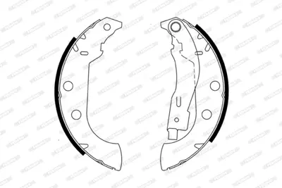 FERODO FSB575 Arka Fren Balatası Pabuclu P306 Xsara Xsara Iı Zx P306 Ym 1,9 1,9td 1,8 8v Olcu: (228×40) Abssız 424155