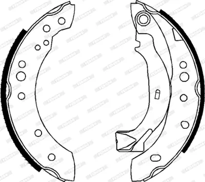 FERODO FSB626 Arka Fren Balatası (Pabuclu) P1007 1,4 1,4hdı 04 / 05>c2 1,1 1,4 1,4hdı 09 / 03>c3 C3 Iı C3 Plurıel  4241L0