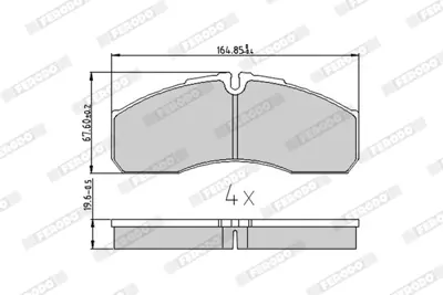 FERODO FVR1390 On Fren Dısk Balata Daıly 65c15 65c17 01>06 Mascott 99>05 1906401Y