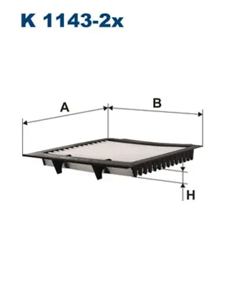 FILTRON K1143-2X Polen Fıltresı Range Rover Iı P38a 94>02 BTR8037