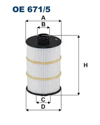 FILTRON OE 671/5 Yag Fıltresı Audı A6 11>18 A7 11>18 A8 10>18 Ceuc Cwuc Ctga 