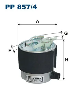 FILTRON PP857/4 Mazot Fıltresı (Acık Tıp) Nıssan Qashqaı 1,5 Dcı 2007 2011 (J10 J11 Kasa) 16400JD50C