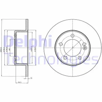 DELPHI BG4321 Arka Fren Aynası Master Iıı Movano 2,3dcı 10> (Tek Teker) 