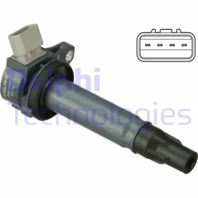 DELPHI GN10597-12B1 Atesleme Bobını Terıos 1.3 K3 Ve 2001> Sırıon 1.3 K3 Ve 2006> Materıa 1.5 2007> 