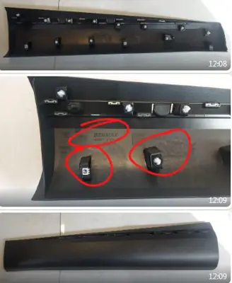 OEM 801867926R Ön Sağ Kapı Bandı Captur Iı 19-> (801860606r) (Agraflar Üzerinde 8200700969) 801867926R