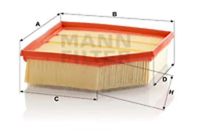 MANN FILTER C23129 Hava Filitresi S60 01> V70 01> Xc70 02> Xc90 06> 2.4d5 2.4d 