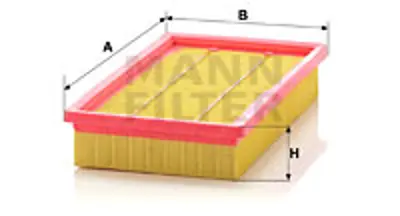MANN FILTER C2892 Hava Filitresi Stılo 1,6 16v 09 / 01> 