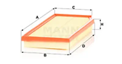 MANN FILTER C36016 Hava Filitresi W205 18> C205 18> A205 18> W213 19> S213 19> C238 18> A238 19> X253 19> C253 19> 