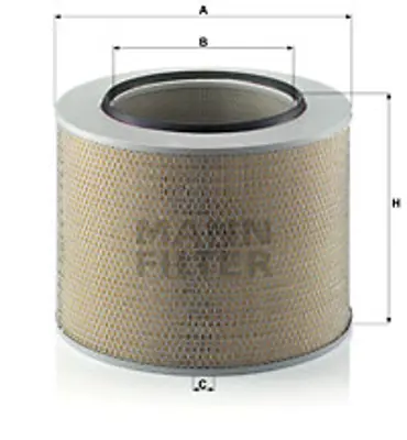 MANN FILTER C421729 Hava Filitresi Uzun Tıp M-Benz Actros 1831-1840 Mp2-Mp3 Om501-502  
