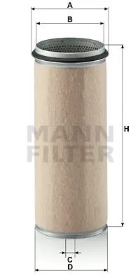 MANN FILTER CF1610 Hava Filitresi ( Ic ) Daf Cf65-Cf85-Xf95 / Iveco Trubostar-Turbotech/ Man Neoplan 