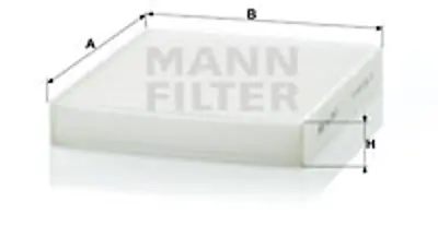 MANN FILTER CU2440 Polen Filitresi  Focus C Max Cap 04>08 Focus Iı Cb4 04>11 S-Max 09> 06> Mondeo Iıı 00>07 Iv 07> Kuga  