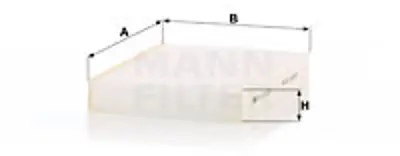 MANN FILTER CU25003 Polen Filitresi Qashqaı 1,5 Dcı 14> 