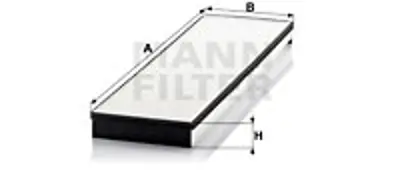 MANN FILTER CU5877 Polen Filitresi Uzun Tıp M-Benz 904 Atego Iı-Iıı 98> 