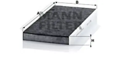 MANN FILTER CUK4054 Polen Filitresi (Karbonlu) A-Class W169 04>12 B-Class W245 05>11 