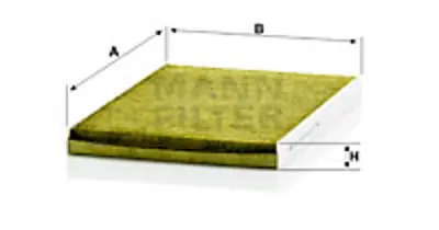 MANN FILTER FP2882 Polen Filitresi (Karbonlu) Cordoba Ibıza Iı Leon Toledo Octavıa Caddy Golf Iıı Iv Passat Polo Inca 