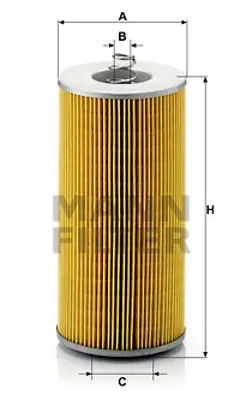 MANN FILTER H12110/3 Yag Filitresi Uzun Tıp Man F90 19.422 D2866 90>96 26.281 Turbolu-Turbosuz D2566 