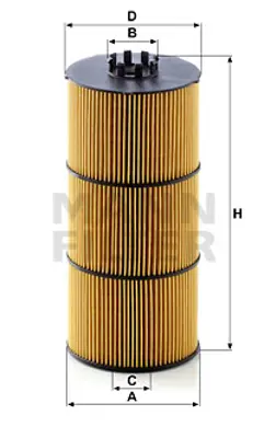 MANN FILTER HU12001Z Yag Filitresi M-Benz Om 471 Motor Actros Mp4 Arocs Antos 