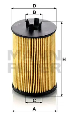 MANN FILTER HU612/1X Yag Filitresi A-Class W169 04>12 B-Class W245 05>11 