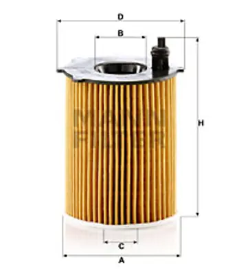 MANN FILTER HU7033Z Yag Filitresi P208 P301 P308 P508 P2008 Partner Teppe Berlıngo Celysee C3 C4 Ds3 Ds4 Ds5 Jumpy 1.6hdı 