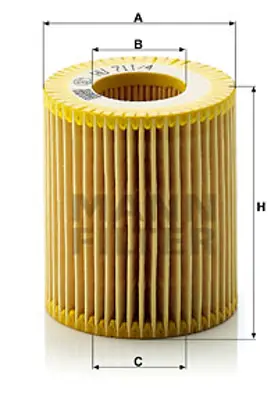 MANN FILTER HU711/4X Yag Filitresi Vectra C 1.9cdtı 04> Astra H 1.9cdtı Z19dtl / Z19dth Croma Iı Alfa Punto Iıı 1,9 Jtd  