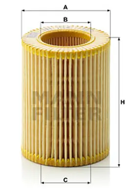 MANN FILTER HU714X Yag Filitresi Accent 1,5 Crdı 2002 2005 Getz 1,5 Crdı 2002 2005 (3 Silindir) 
