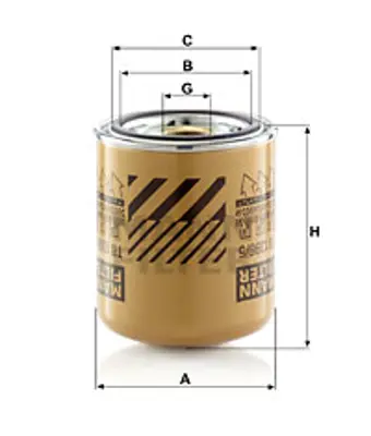 MANN FILTER TB1396/5X Hava Kurutucu Fıltre Renault C-D-K Serı T Kabın 13>/Volvo Flıı-Iıı 09>fm12> Fmx-Iı 10>euro5 Ters Dıs 