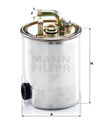 MANN FILTER WK842/18 Yakıt Filitresi W168 98>04 V-Class 638/2 98>03 Vaneo 414 02>05 Vıto 638 99>03 Sprınter 00>06 