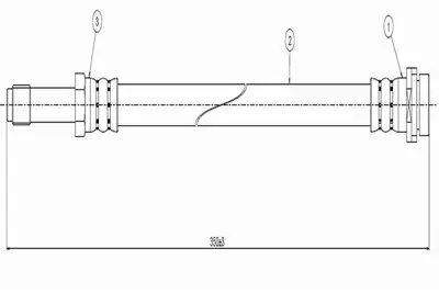 CAVO C800 443A Fren Hortumu Arka Sağ/Sol Mondeo I 93>00 