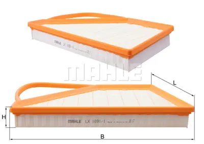 BEHR MAHLE LX 1091/1 Hava Fıltresı 3W0129620B