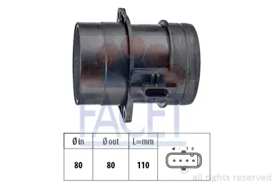 FACET 10.1446 Hava Akısmetre Q5 Caddy Iıı Passat Cc Polo Scırocco Tıguan Transporter T6 Crafter 2.0tdı Caae Cchb D 