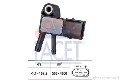 FACET 10.3269 Basınc Sensoru (Om640, Om642, Om646) W204 07>14 C219 05>10 W212 09>16 C207 09>16 W221 09>13 Vıano W6 