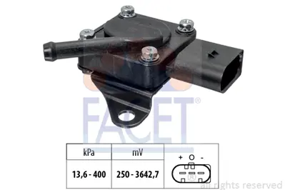 FACET 10.3319 Egzoz Sıcaklık Sensoru Bmw N47 N57 M57 E81 E87 E82 F07 E90 E60 F10 E83 E84 E53 E70 E71  
