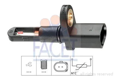 FACET 10.4006 Hava Sıcaklık Sensoru Octavıa 01>08 Superb 02>08 Passat 01>05 Polo 02>08 