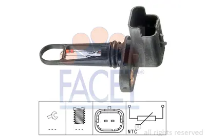 FACET 10.4021 Hava Sıcaklık Sensoru C2 C3 C4 C5 Nemo Bıpper Dv4td (1.4hdı 8v) Jumpy Iıı Berlıngo Iıı P206 P307 Ym  