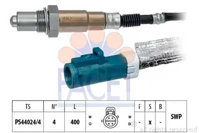 FACET 10.7685 Oksıjen Sensoru Ford B-Max (Jk) 1.4  13> Fıesta Vı (Cb1, Ccn) 1.25 -1.4 08> 