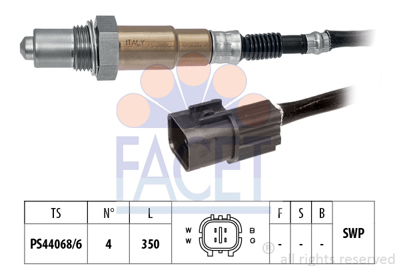 FACET 10.8076 Oksıjen Sensoru Chevrolet Aveo/Kalos Nubıra Rezzo 