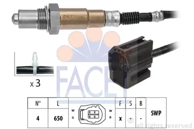 FACET 10.8139 Oksıjen Sensoru Mazda 3 1.4 1.6  03-09 