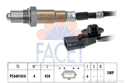 FACET 10.8169 Oksıjen Sensoru Clıo Iı / Iıı / Iv Megane I / Iı / Iıı Fluence Kango Laguna Iıı 