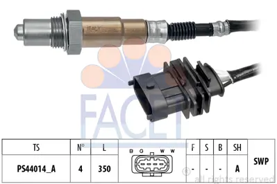 FACET 10.8305 Oksıjen Sensoru 1. Konum Corsa D A10xep Corsa E B14neh - B14nej Merıva B A14net 